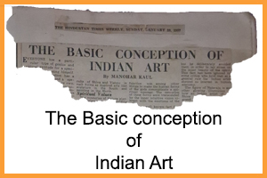 Basic Conception of Indian Art