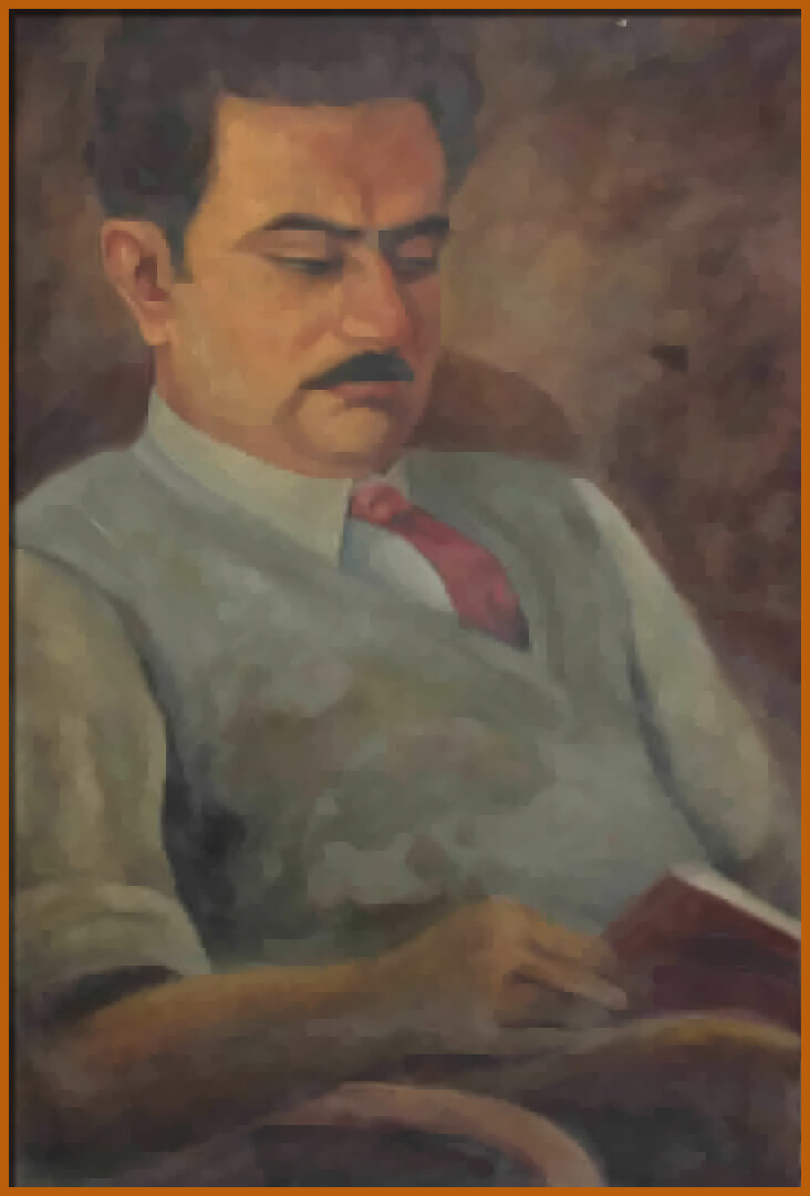 Self-portrait of Manohar Kaul