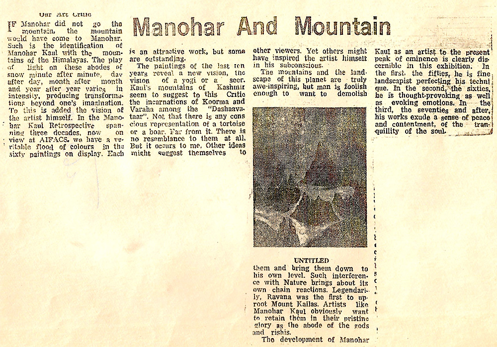Press clipping from The Times of India