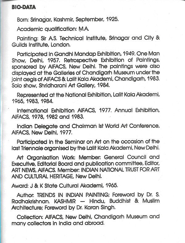 Catalogue page 4 – 1985 exhibition