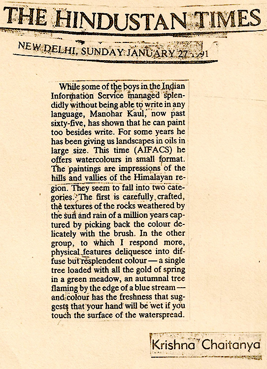 Press clipping from The Times of India