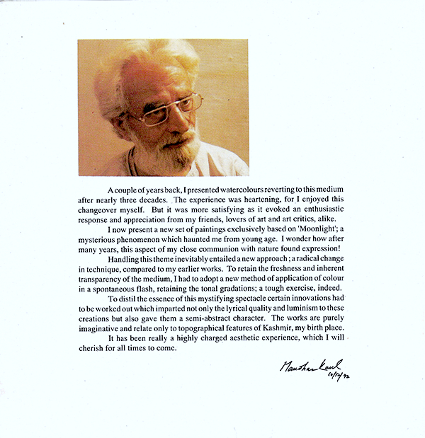 Catalogue page 2 – 1992 exhibition