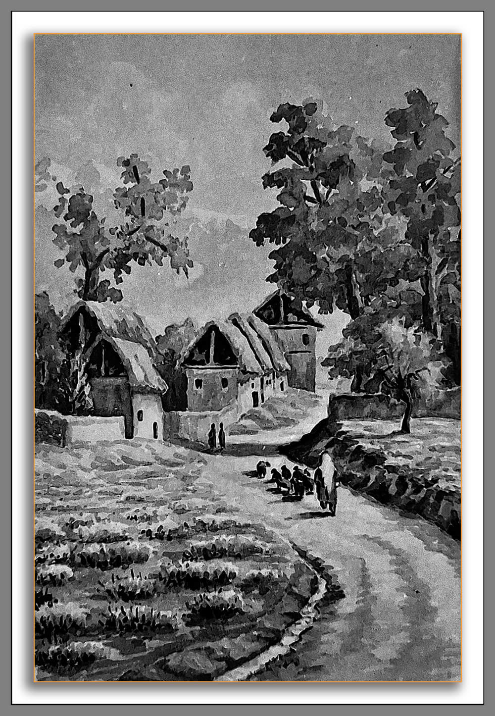 Vernal Hamlet, Vernal Hamlet, painting – 1957 exhibition