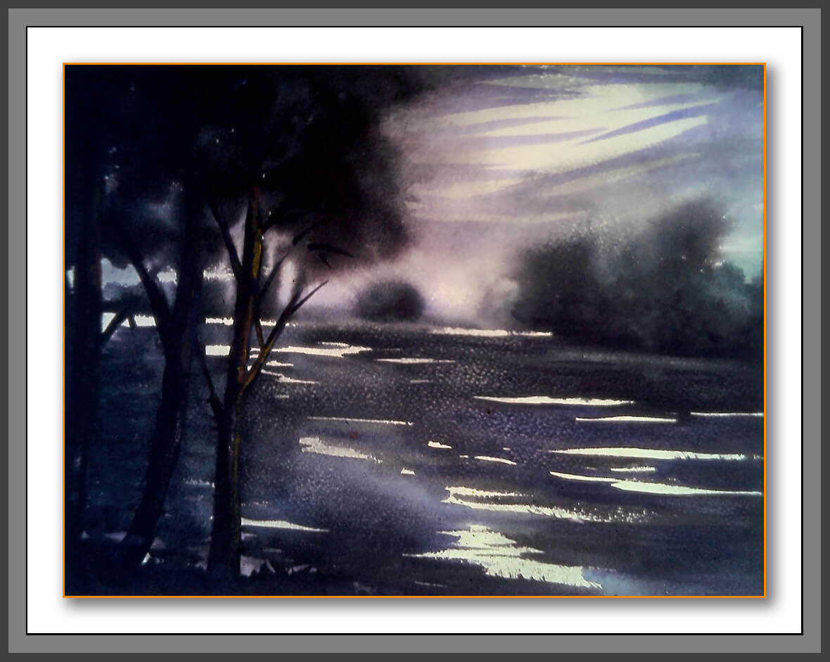 <em>“Mystique of the Moon”</em> paintings – 1992 exhibition